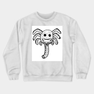 alien face hugger in ecopop Crewneck Sweatshirt